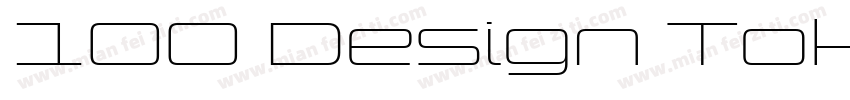 100 Design Tokyodo字体转换